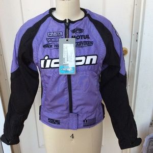 Icon Stage II Merc motorcycle riding jacket